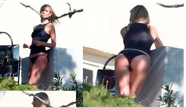 Gwyneth Paltrow, paparazzo immortala il fondoschiena perfetto
