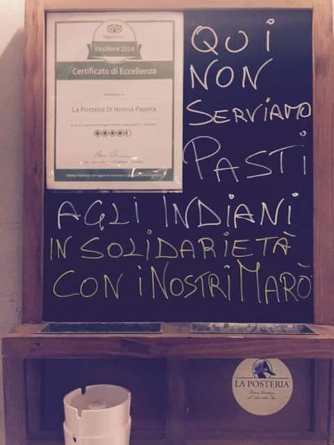 Messaggio choc in questo ristorante, leggete cosa c’è scritto nella lavagna del menù
