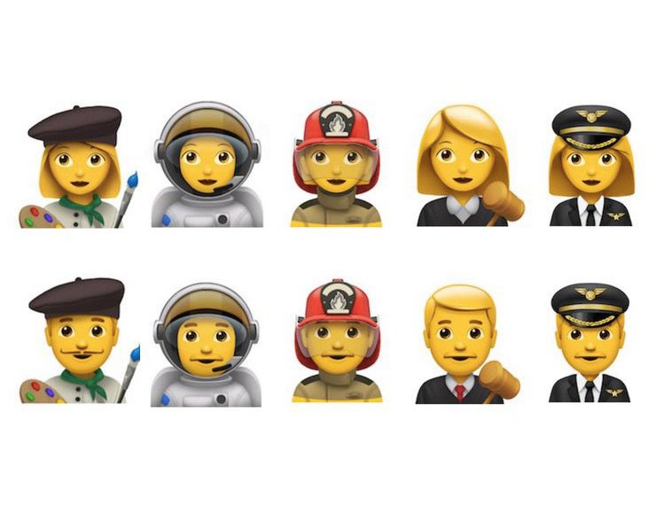 Il pilota, il giudice e l’artista: le nuove emoji Apple