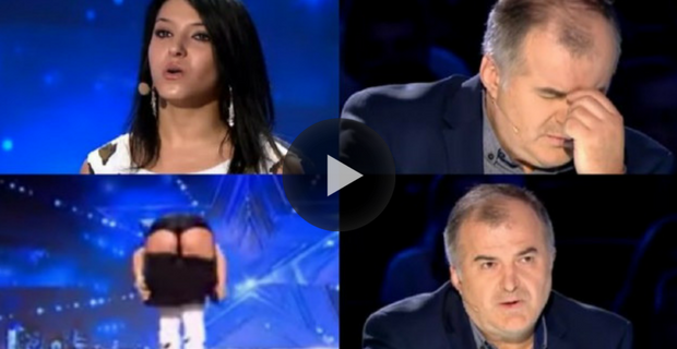Ai giudici non piace la sua voce, poi si abbassa la gonna e tutto cambia