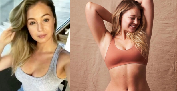 La modella Iskra Lawrence rivela il segreto della sua dieta, squat e popcorn