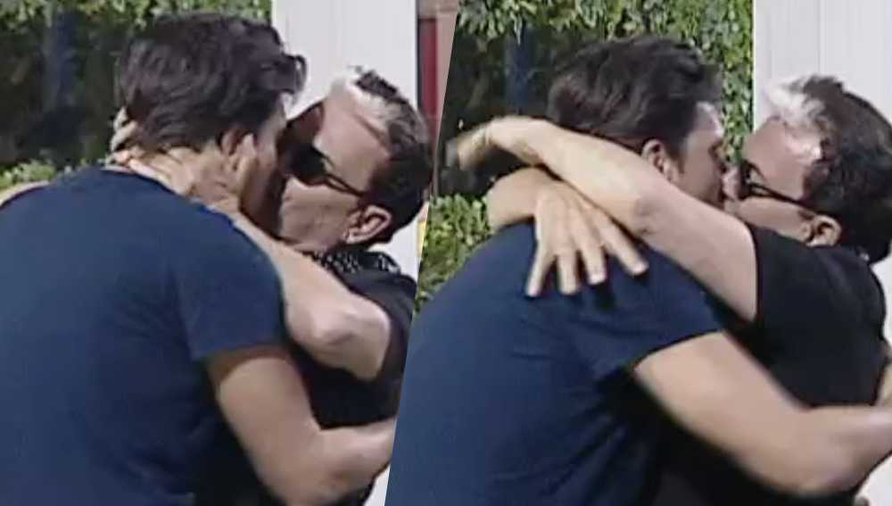 Grande Fratello Vip, Cristiano Malgioglio bacia Lorenzo Flaherty